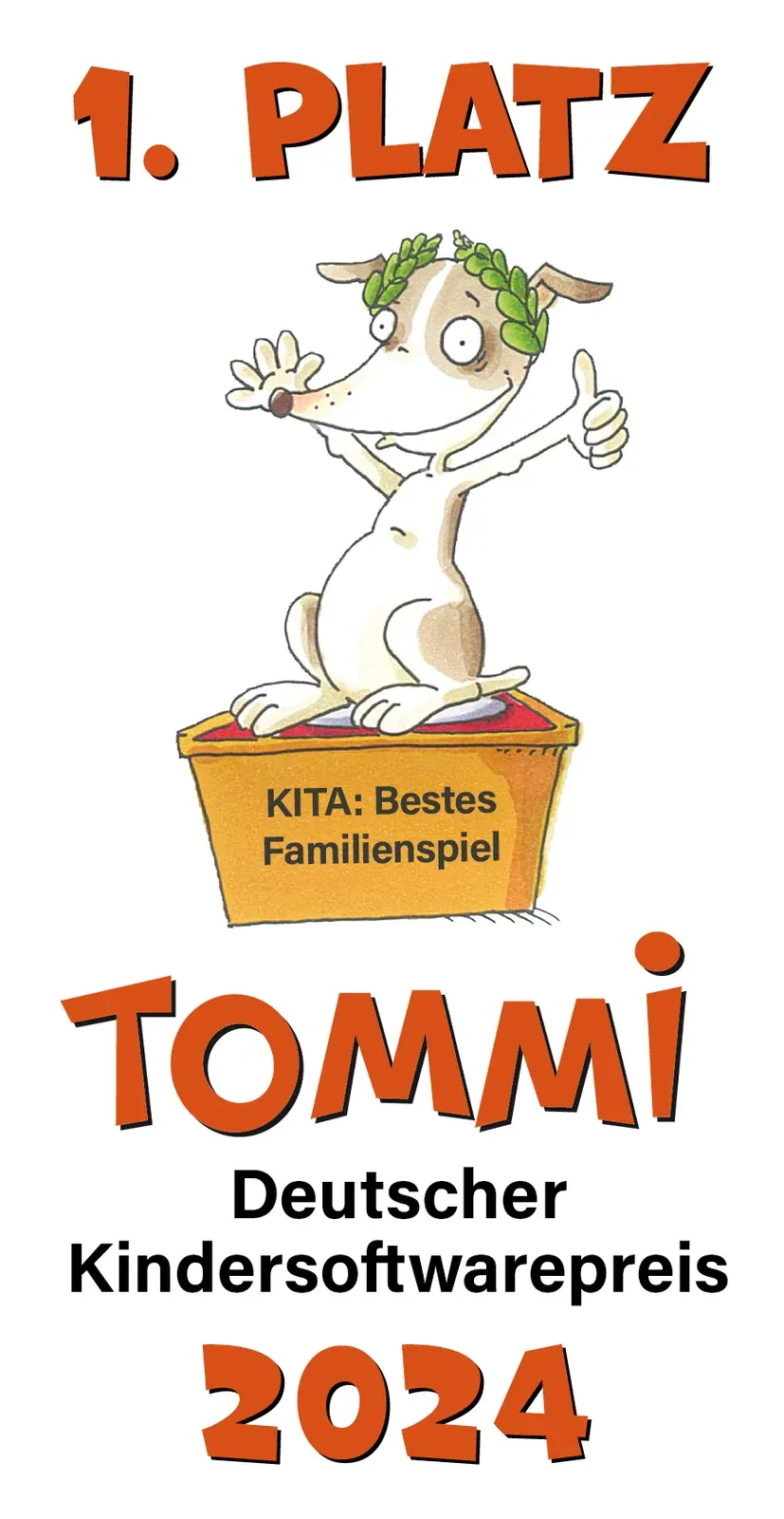 Sieger-Logo TOMMI 2024 — 1. Platz Kita: Bestes Familienspiel